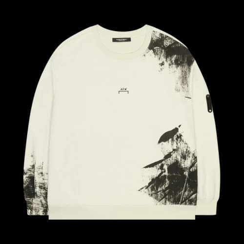 A-Cold-Wall* Brushstroke Crewneck 'Bone'