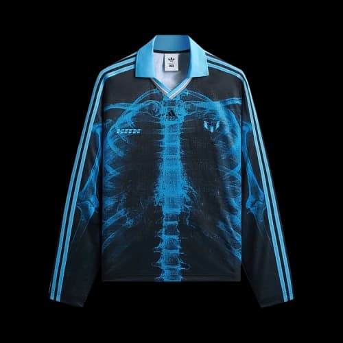 Kith x adidas Messi Football Skeleton Goalkeeper Long Sleeve Tee