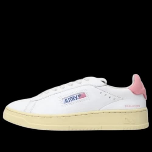Autry Dallas Low Nubuck Goatskin 'White Pink' (Women's)