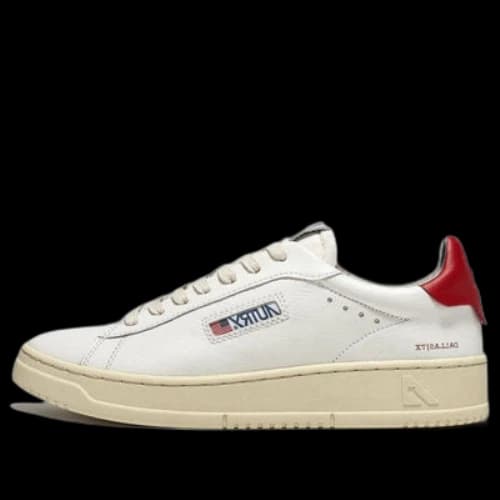 Autry Dallas Low Leather 'White Red' (Women's)