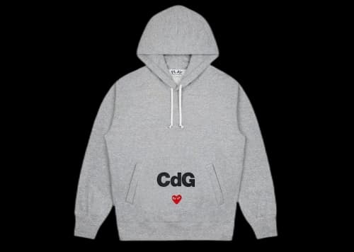 Comme des Garcons PLAY Hoodie (Men) Grey