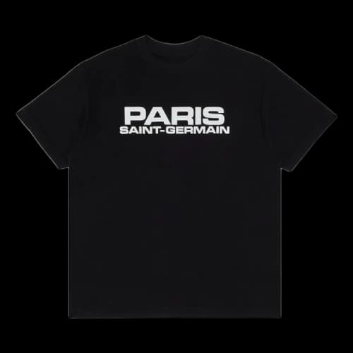GOAT Exclusive Paris Saint-Germain Block Logo T-Shirt 'Black'