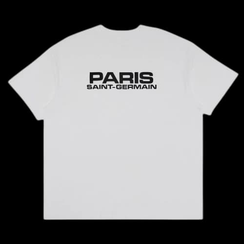 GOAT Exclusive Paris Saint-Germain Block Logo T-Shirt 'White'