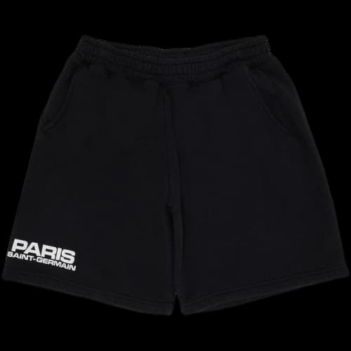 GOAT Exclusive Paris Saint-Germain Block Logo Sweatshorts 'Black'