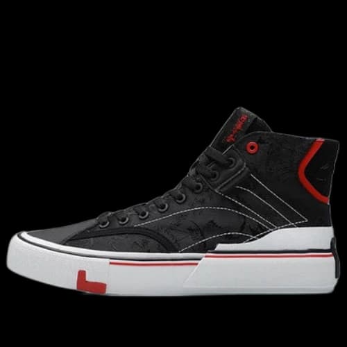 Li-Ning Canvas Hi Shoes 'Black Red'
