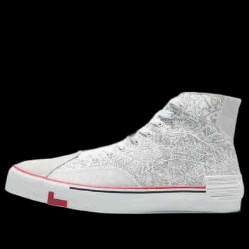 Li-Ning Weiwu Canvas Hi Shoes 'White Silver'