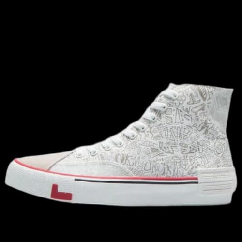 Li-Ning Weiwu Canvas Hi Shoes 'White Silver' (Women's)