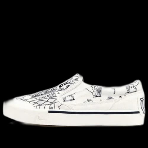 Li-Ning Boogle x Steven Harrington Skate Shoes 'White Black' (Women's)