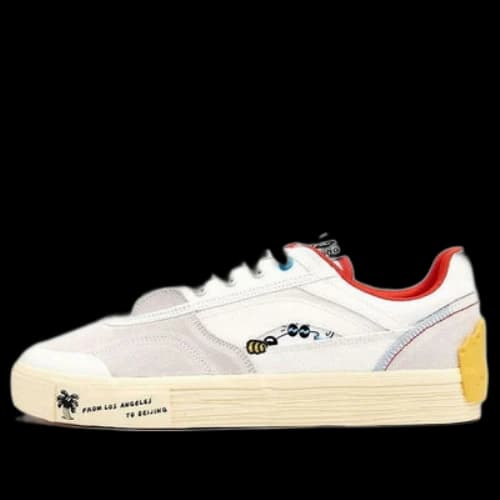 Li-Ning Steven Harrington x Ollie Skate Shoes 'White Grey Red'