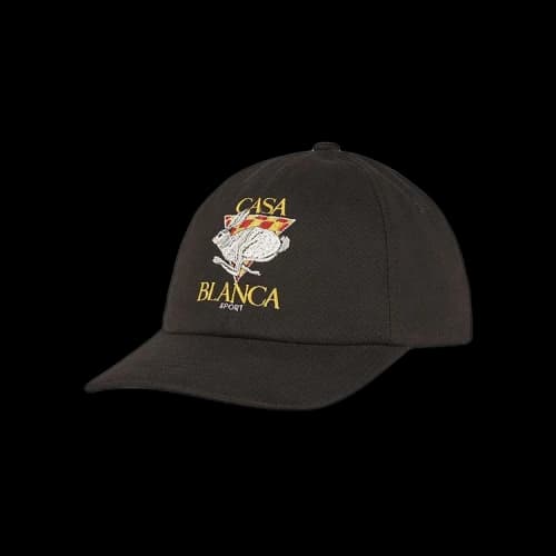 Casablanca Twill Cap 'Black/Casa Sport Rabbit'