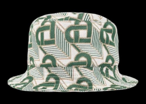 Casablanca Heart Monogram Jacquard Bucket Hat Green