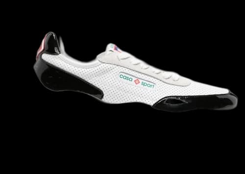 Casablanca Atlantis Leather Trainer White Black