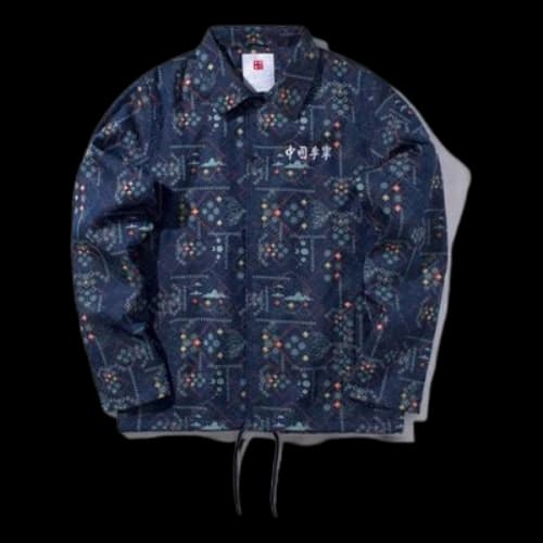 Li-Ning New York Fashion Week Series Embroidered Logo Sports Jacket Blue