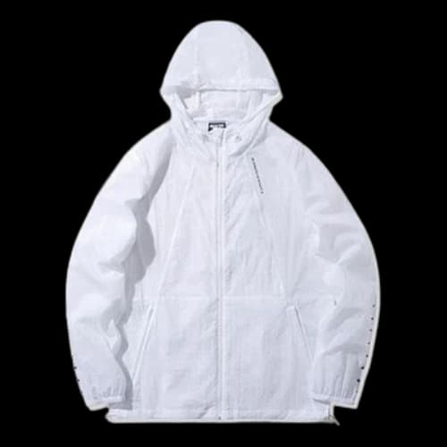 Li-Ning Solid Color Sports Hooded Jacket White