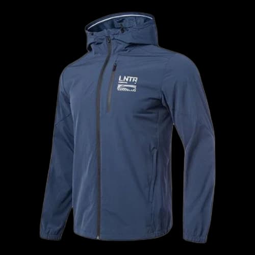 Li-Ning Training Series Alphabet Printing Sports Hooded Jacket Blue