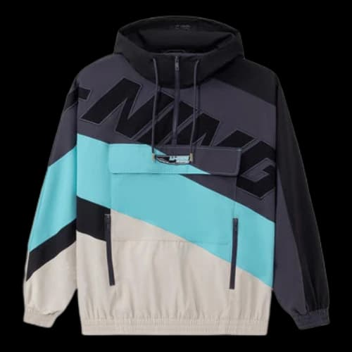 Li-Ning Logo Print Gore-Tex Sport Hoodie 'Black Blue Beige'