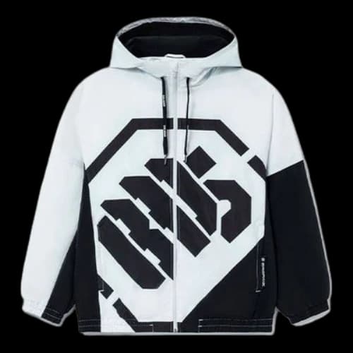Li-Ning BAD FIVE Sports Basketball Hooded Jacket 'White Black'