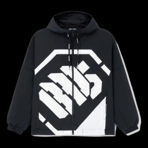 Li-Ning BadFive Sports Basketball Hooded Jacket 'Black White'