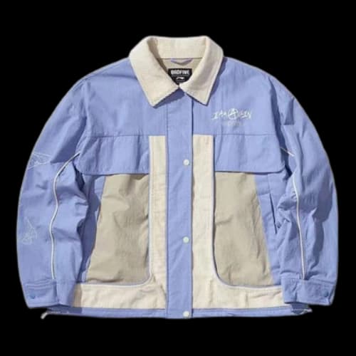 Li-Ning BADFIVE Contrast Color Stitching Long Sleeves Sports Green Purple Jacket