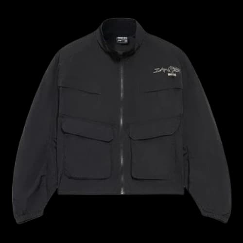 Li-Ning BADFIVE Casual Stand Collar Loose Printing Jacket 'Black'