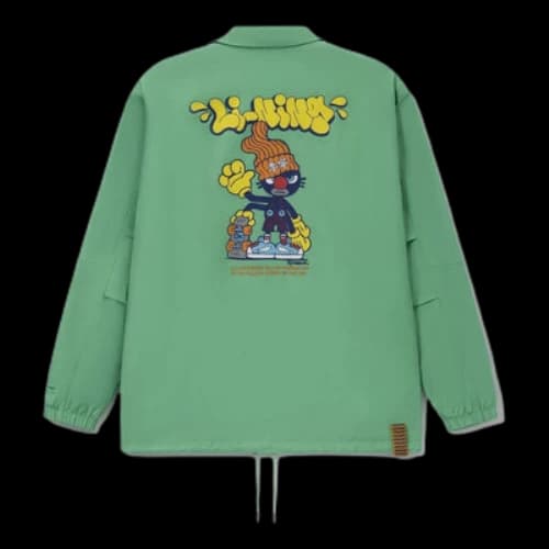 Li-Ning x Persue Crossover Cartoon Pattern Printing Long Sleeves Jacket 'Green'