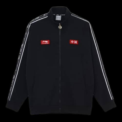 Li-Ning Football Series Logo Embroidered Sports Jacket 'Black'