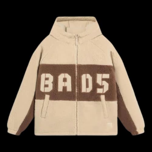 Li-Ning BadFive Logo Fleece Full Zip Jacket 'Creamy Brown'