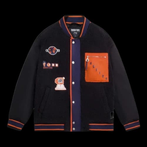 Li-Ning BadFive Graphic Baseball Jacket 'Black'