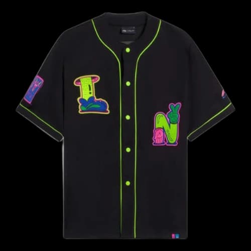 Li-Ning x Steven Harrington Graphic Baseball Shirt 'Black'
