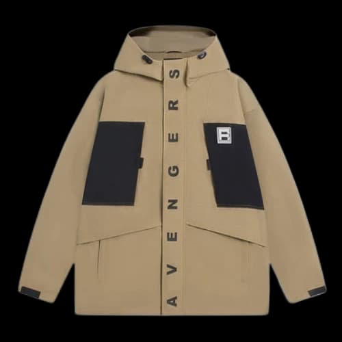 Li-Ning x MARVEL Graphic Windbreaker 'Khaki Black'