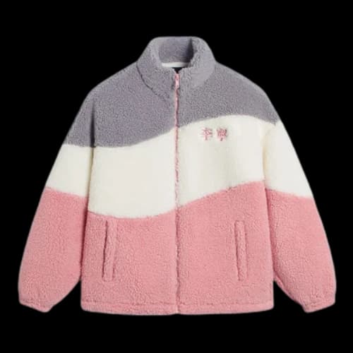 Li-Ning Embroidered Color Block Polar Fleece Jacket 'Multi-Color'