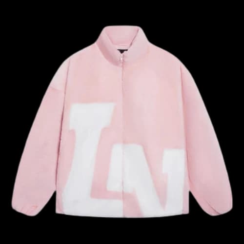 Li-Ning Big Logo Polar Fleece Jacket 'Pink White'