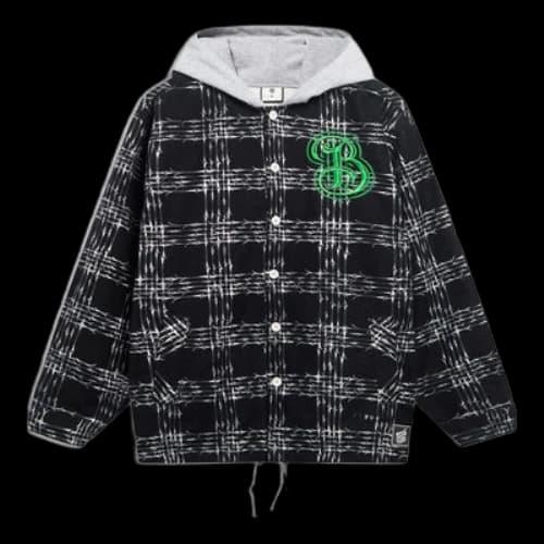 Li-Ning BadFive Anti Warrior Embroidered Hooded Jacket 'Black Grey'