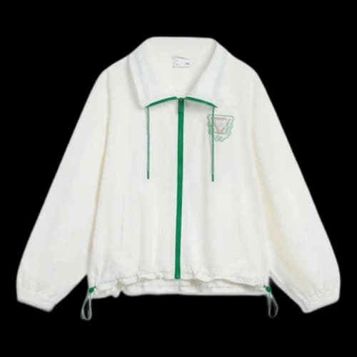 Li-Ning Chinese Culture Floral Sports Windbreaker 'Cream White' (Women's)