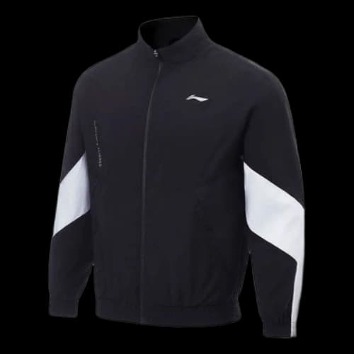 Li-Ning Logo Color Block Training Waterproof Jacket 'Black White'