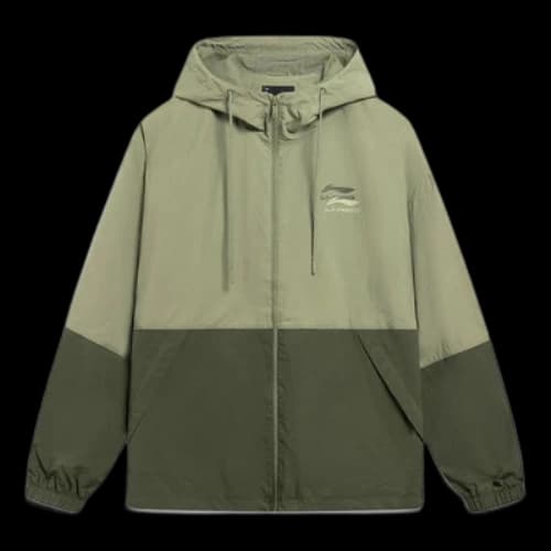 Li-Ning Graphic Color Block Windbreaker 'Green'