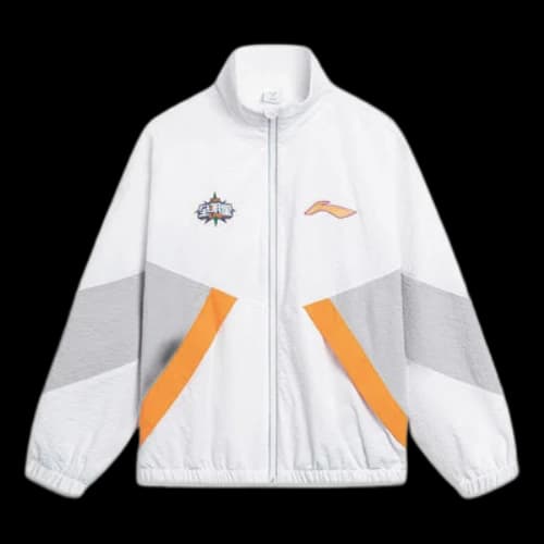 Li-Ning CBA All Star Game Graphic Jacket 'White Grey'
