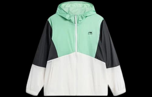 Li-Ning Color Block Windbreaker 'Mint Green White Black'