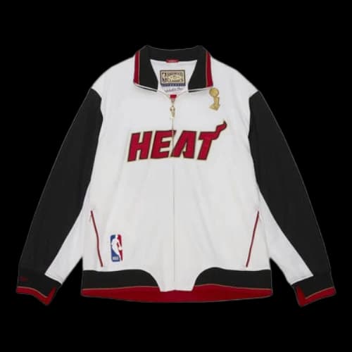 Mitchell & Ness x NBA Miami Heat 2012 Champions Jacket 'White Black'