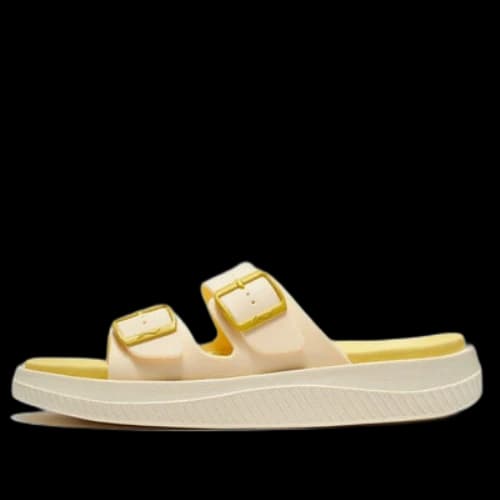 Li-Ning Clap Slippers 'Yellow Creamy White' (Women's)