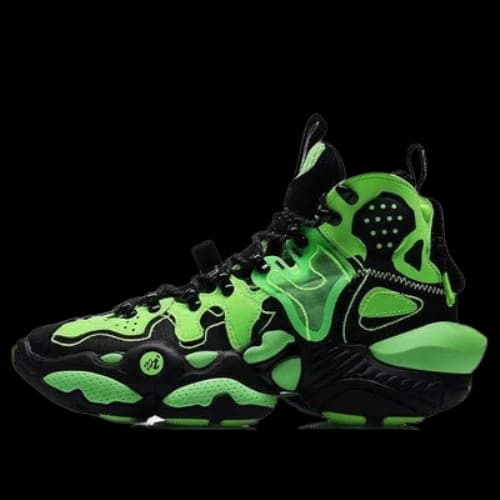Li-Ning reunited basketball shoes black and green