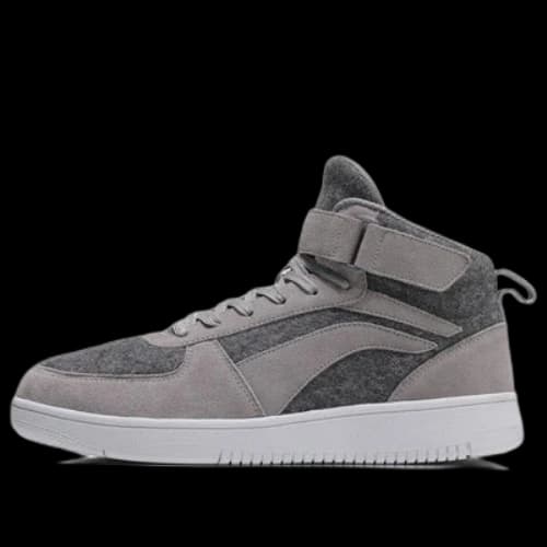 Li-Ning Mid Tops Casual Skateboarding Shoes Gray
