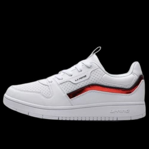 Li-Ning Classic Skateboarding Low 'White Red' (Women's)