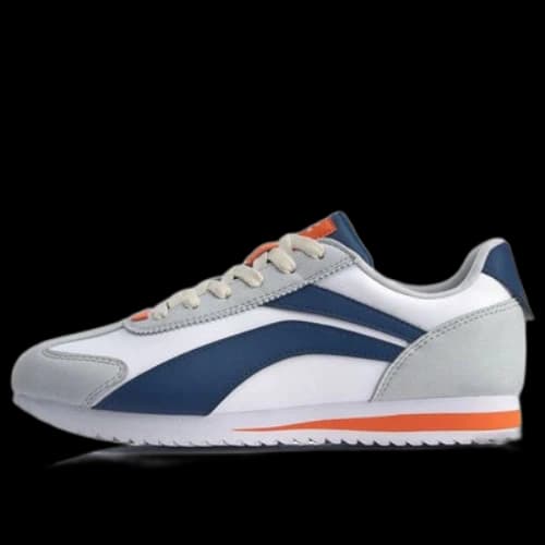 Li-Ning 3KM Classic Retro Forrest Gump Athleisure Casual Sports Shoes White Gray Blue