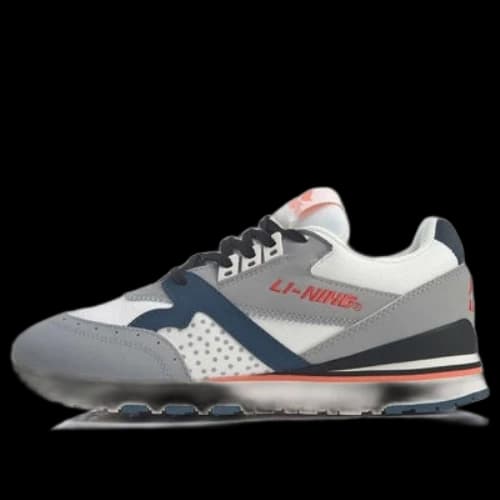 Li-Ning 001 Retro Athleisure Casual Sports Shoes Gray White
