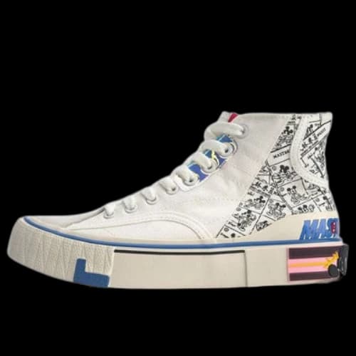 Li-Ning Superwave Canvas Hi 'White Grey' (Women's)