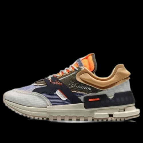 Li-Ning 001 Classic Casual Shoes Gray Green Purple
