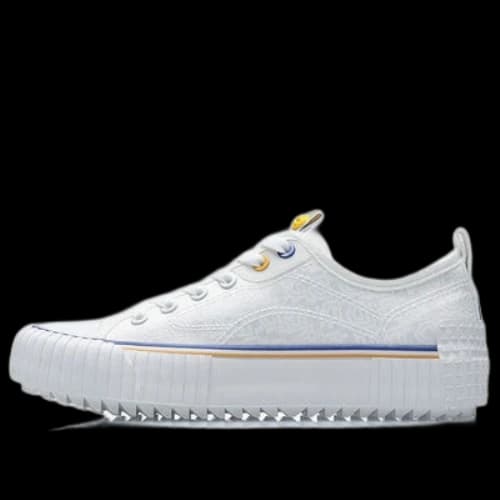 Li-Ning x Disney Skate Shoes 'White Yellow' (Women's)
