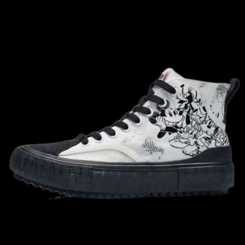 Li-Ning x Disney Canvas Hi Shoes 'White Black' (Women's)