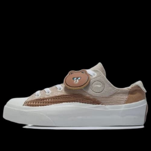 Li-Ning x Line Friend Vulc Low 'Brown White' (Women's)